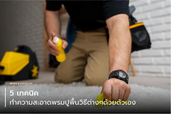 5 เทคนิคทำความสะอาดพรมปูพื้นวิธีต่างๆด้วยตัวเอง
