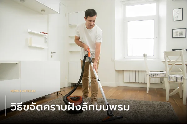 วิธีขจัดคราบฝังลึกบนพรม