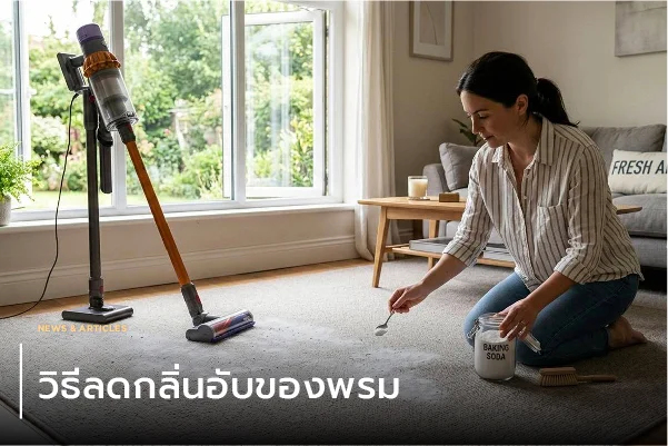 วิธีลดกลิ่นอับของพรม